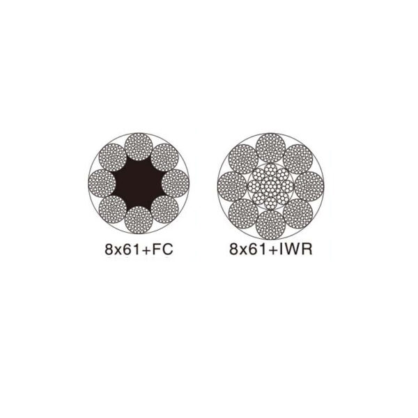 Steel Wire Rope(UNGALVANIZED AND GALVANIZED)6*61+FC,6*61+IWR - Image 2